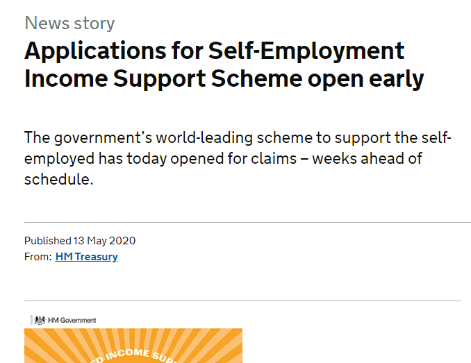Applications for self-employment 